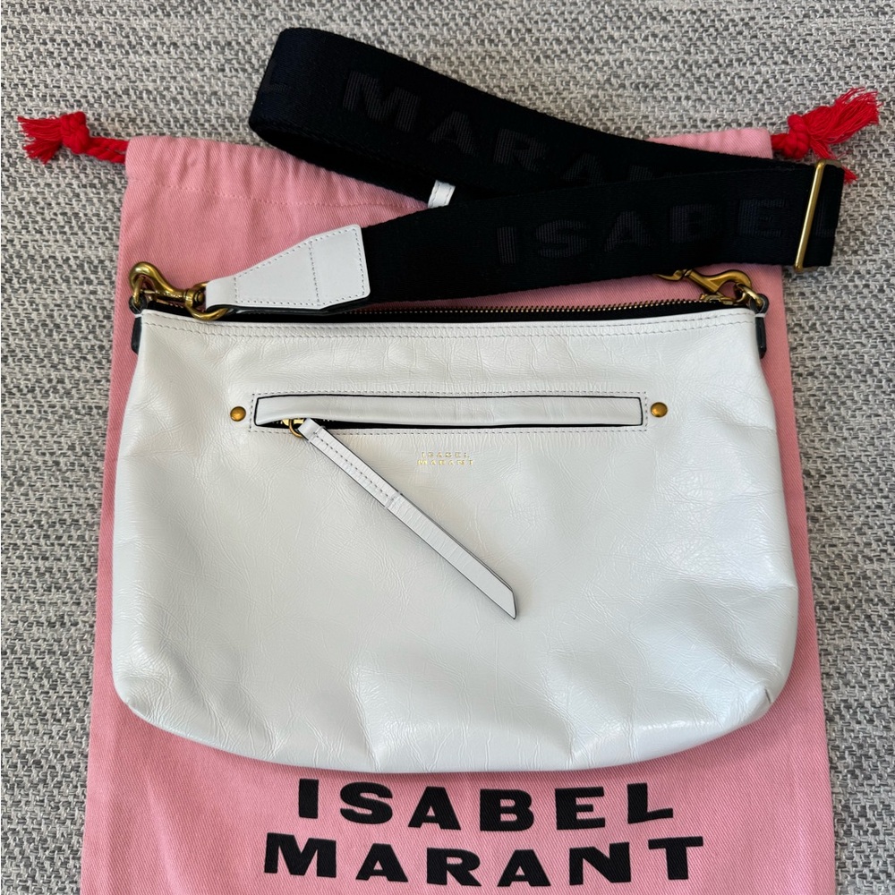 New Isabel Marant White Crossbody Bag Nessah